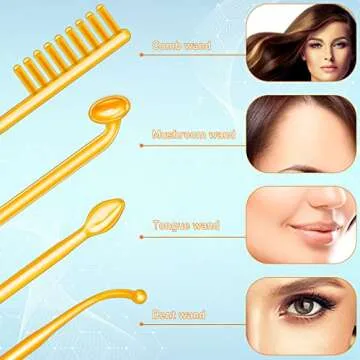 YourMate High Frequency Wand for Skin Care and Rejuvenation