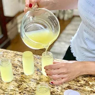 Glass Juice Shot Bottles Set | Leakproof and Reusable | 2 oz