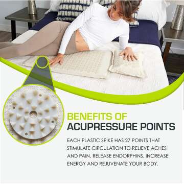 Ki Acupressure Mat & Pillow Set for Pain Relief