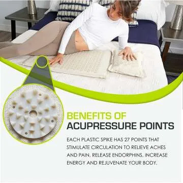 Ki Acupressure Mat & Pillow Set for Pain Relief