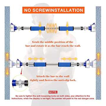 Pull Up Bar for Doorway - Multifunctional & Heavy Duty Fitness Gear