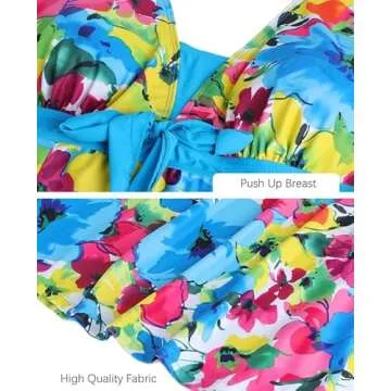 ECUPPER Plus Size Tummy Control Swimdress - Comfort & Style