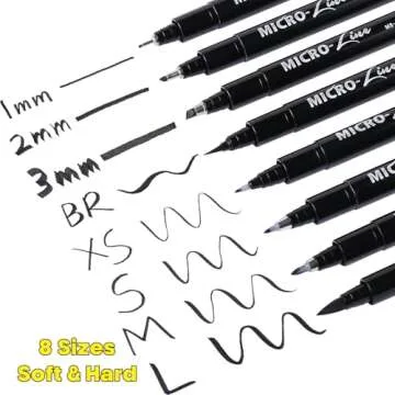 Dyvicl Hand Lettering Pens, Calligraphy Brush Pens Art Markers for Beginners Writing, Sketching, Dra...