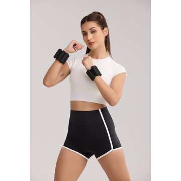 ENERBLOOM Workout Crop Tops for Women Yoga Short Sleeve Mild Support Slim Fit Cropped Athletic Shirt...