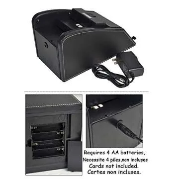 Douup Automatic Card Shuffler - Professional 2-in-1 Quiet Deck Shuffler