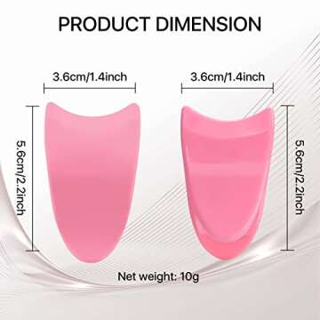 Miuffue Eyelash Applicator Tool 35mm Width Lash Applicator Clip, 1PCS Eyelash Tweezers for False Lashes, Pink