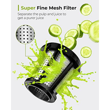 Jocuu Masticating Juicer with Quiet Motor & Easy Cleaning