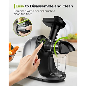 Jocuu Masticating Juicer with Quiet Motor & Easy Cleaning