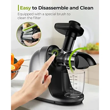Jocuu Masticating Juicer with Quiet Motor & Easy Cleaning