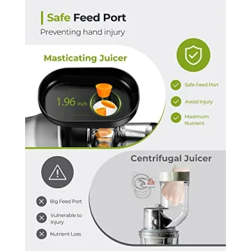 Jocuu Masticating Juicer with Quiet Motor & Easy Cleaning
