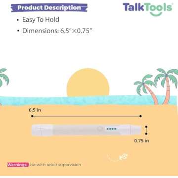 TalkTools Sensi (White) Oral Sensory Therapy Tool - Speech Therapy Toy for Kids | Oral Motor Therapy Tools for Speech and Feeding