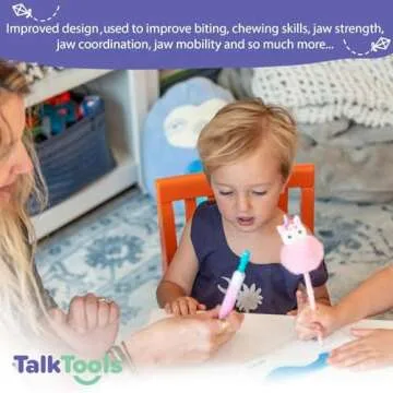 TalkTools Sensi (White) Oral Sensory Therapy Tool - Speech Therapy Toy for Kids | Oral Motor Therapy Tools for Speech and Feeding