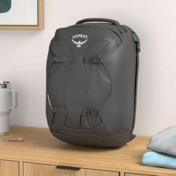 Osprey Farpoint 55L Men's Travel Backpack, Black