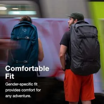 Osprey Farpoint 55L Men's Travel Backpack, Black