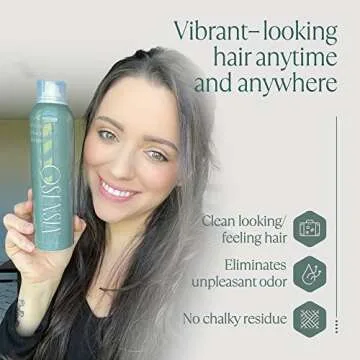 Osensia Dry Shampoo for Women - Dry Hair Shampoo Spray - Sulfate Free, Cruelty Free - Volumizing Dry Shampoo for Dark Hair, Blonde Hair, and Brunette - 247ml (6.2oz)