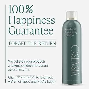 Osensia Dry Shampoo for Women - Dry Hair Shampoo Spray - Sulfate Free, Cruelty Free - Volumizing Dry Shampoo for Dark Hair, Blonde Hair, and Brunette - 247ml (6.2oz)