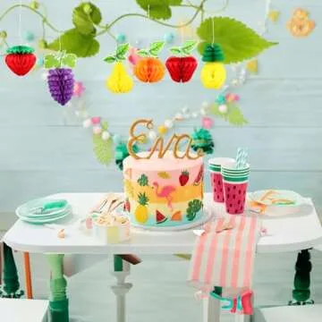 6Pcs Fruit Honeycomb Centerpieces for Summer Parties