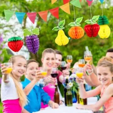 6Pcs Fruit Honeycomb Centerpieces for Summer Parties