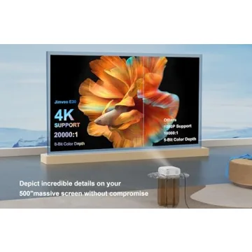 Jimveo E30 Projector with AI Autofocus and Bluetooth