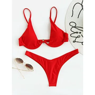 Shop the Verdusa Women's Red Triangle Swimsuit Today!