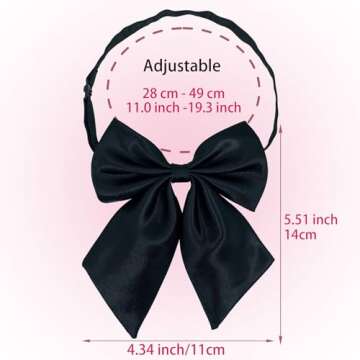Womens Bow Tie for School, Office & Cosplay Style