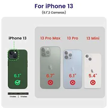 OTOFLY Designed for iPhone 13 Case, Silicone Shockproof Slim Thin Phone Case for iPhone 13 6.1 inch Clover