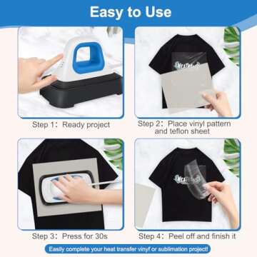 Woflend Mini Heat Press - Perfect for DIY Projects