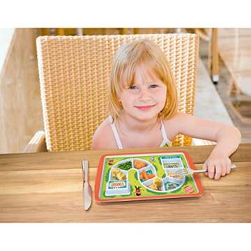 Genuine Fred DINNER WINNER, The Original Kid's Game Plate Tray - Award Winning - Picky Eater Solutio...