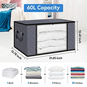 Fabspace Storage Bags for Clothes and Bedding - 60L Capacity