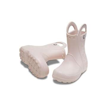 Crocs Kids Handle It Rain Boots, Quartz, 9 US Unisex Toddler