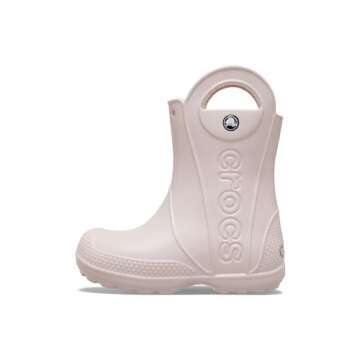 Crocs Kids Handle It Rain Boots, Quartz, 9 US Unisex Toddler