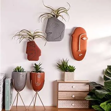 TERESA'S COLLECTIONS Modern Morandi Wall Mounted Planter