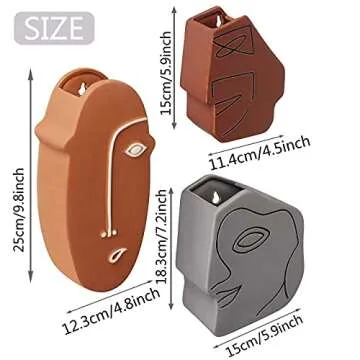 TERESA'S COLLECTIONS Modern Morandi Wall Mounted Planter