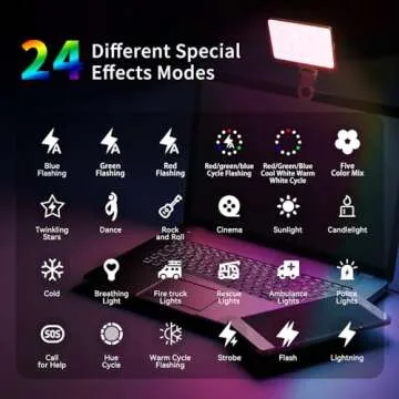 Macvor RGB Video Lights - Portable Fill Light for Creators