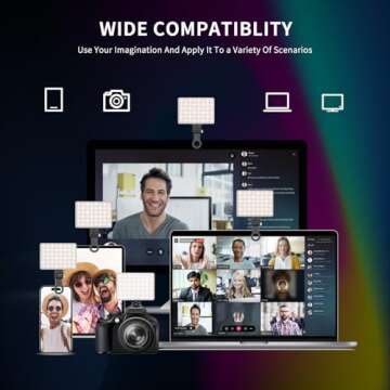 Macvor RGB Video Lights - Portable Fill Light for Creators