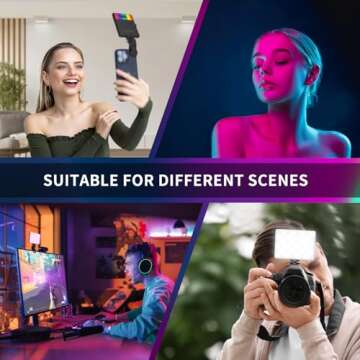 Macvor RGB Video Lights - Portable Fill Light for Creators
