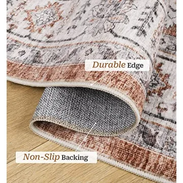 Befbee Washable Rug - 8x10 Non-Slip Area Rug