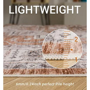 Befbee Washable Rug - 8x10 Non-Slip Area Rug