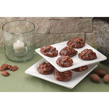 Lammes Texas Chewie Pecan Praline Candy 24 Piece Box - Enjoy Texas Pecans Combined With Chewy Pralines For A Gourmet Treat!