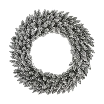Glitzhome 36" Pre-Lit Christmas Wreath for Festive Decor