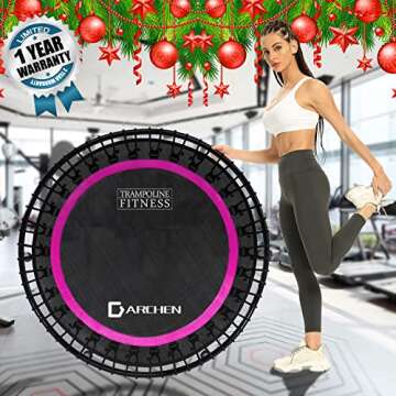 DARCHEN 450 lbs Mini Trampoline for Adults, Indoor Use