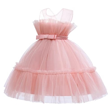Baby Girl Princess Flutter Sleeve Tutu Dress Pink 130