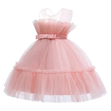 Baby Girl Princess Flutter Sleeve Tutu Dress Pink 130