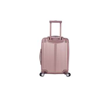 Rockland Berlin Hardside Expandable Spinner Wheel Luggage, Rose Gold, 3-Piece Set (20/24/28)