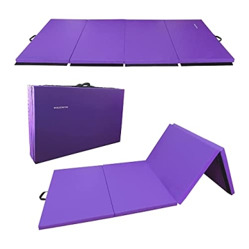 Premium Purple Folding Gymnastics Mat - Ultimate Home Gym Safety