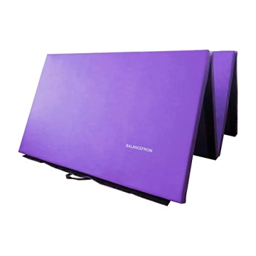 Purple Folding Gymnastics Mat for Home Gym Safety