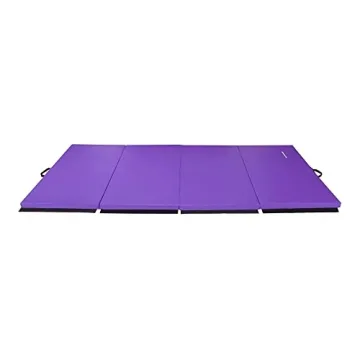 Purple Folding Gymnastics Mat for Home Gym Safety