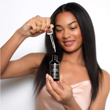 Beachwaver Bring Balance Organic Argan + Marula Hair Oil - Fragrance-Free Hair Oiling Treatment with Just 5 Ingredients - Marula, Jojoba, Black Cumin, Sunflower & Argan Oils (2 Fl Oz)