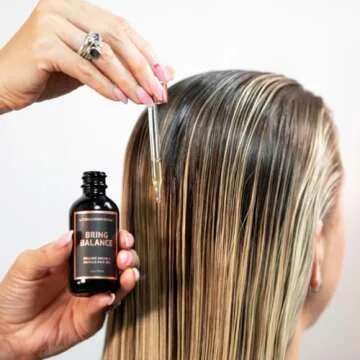 Beachwaver Bring Balance Organic Argan + Marula Hair Oil - Fragrance-Free Hair Oiling Treatment with Just 5 Ingredients - Marula, Jojoba, Black Cumin, Sunflower & Argan Oils (2 Fl Oz)