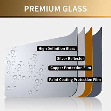 Elegant Full Length Floor Mirror in Gold for Any Space